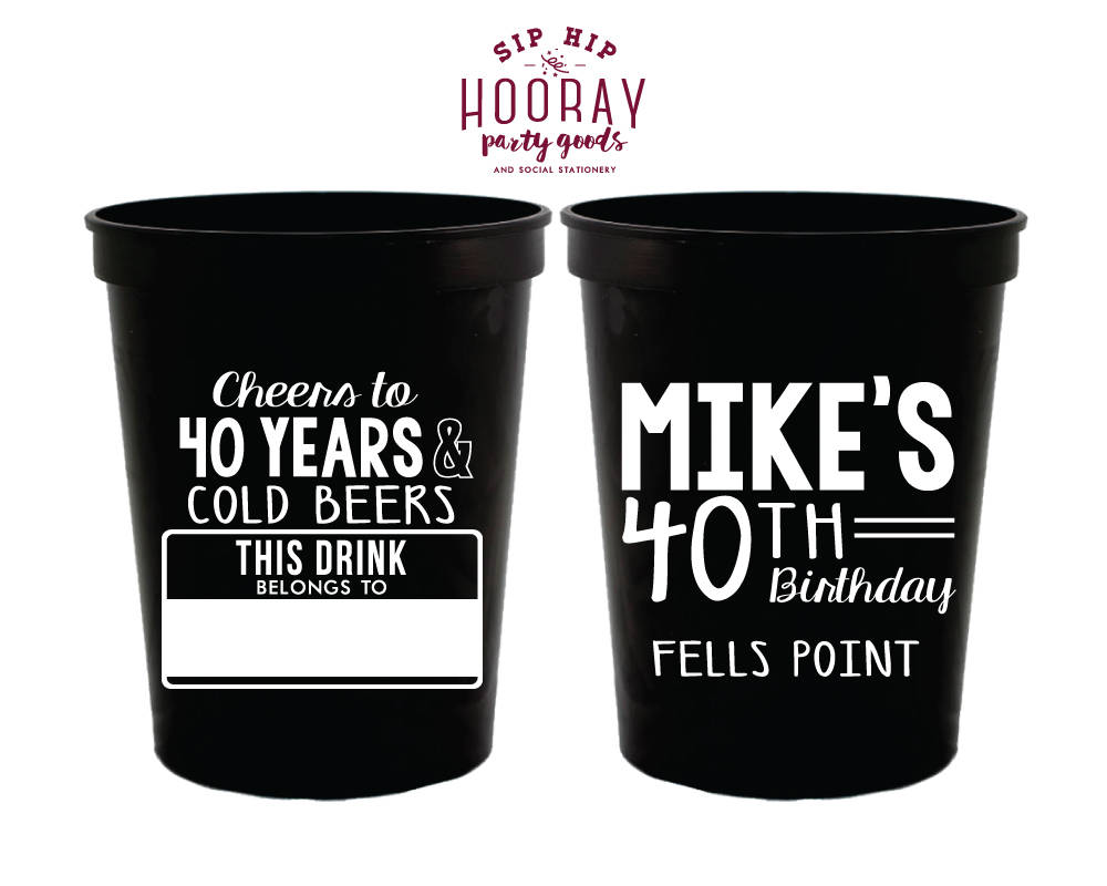 Name Tag Birthday Stadium Cups #1866