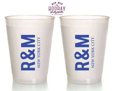 Personalized Monogram Frosted Cups #1862