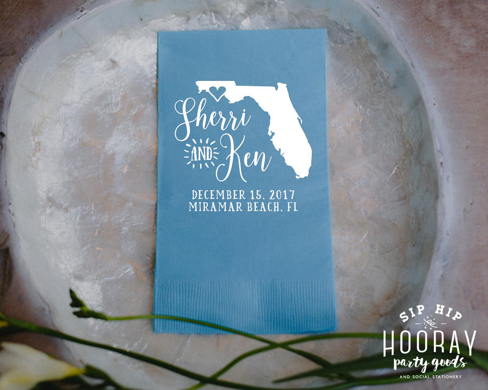 State Wedding Guest Towels #1812