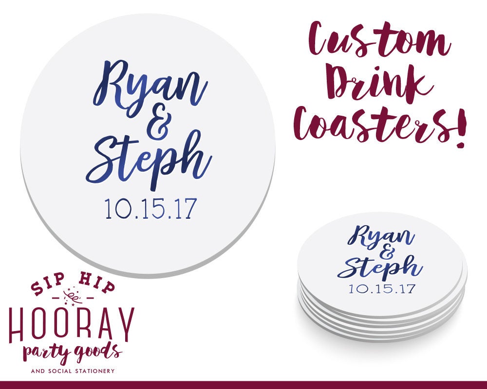 Personalized Event Drink Coasters #1815