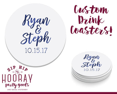 Personalized Event Drink Coasters #1815