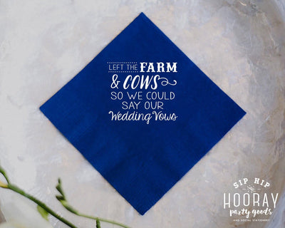Country Wedding Napkins #1876