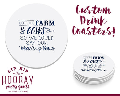Country Wedding Coasters #1876