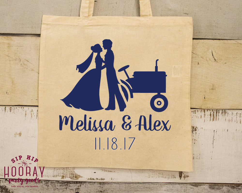 Country Wedding Tote Bags #1876