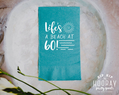 Birthday Beach Party Guest Towels #1819