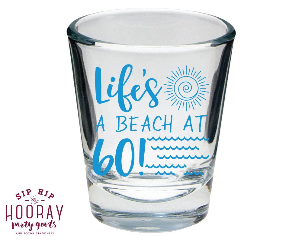Birthday Beach Party Shot Glasses #1819