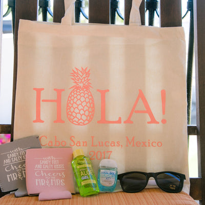 Bachelorette Tote Beach Bash Tropical Welcome Tote 1897