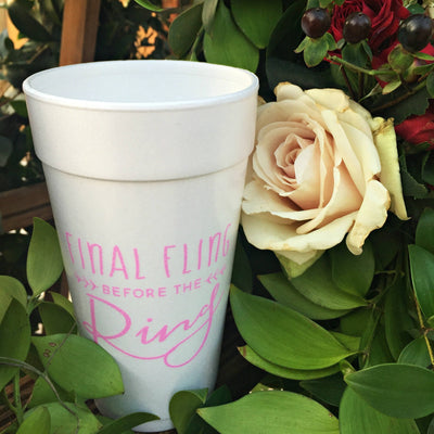 Nash Bash Bachelorette Foam Cups #1950