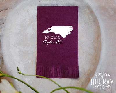 Rustic Antler Wedding Guest Towels #1885
