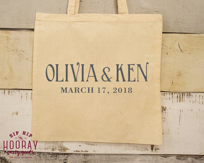 Custom Wedding Welcome Tote Bag 1888