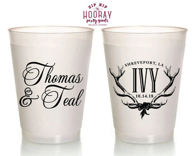 Rustic Southern Bridal Shower Frosted Cups #1823