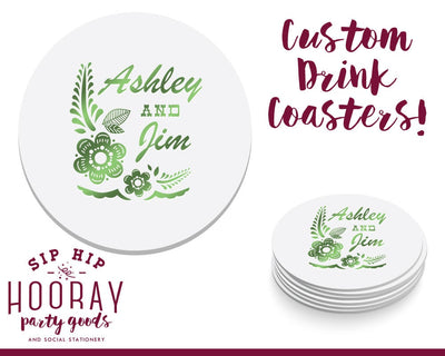 Custom Fiesta Drink Coasters #1825
