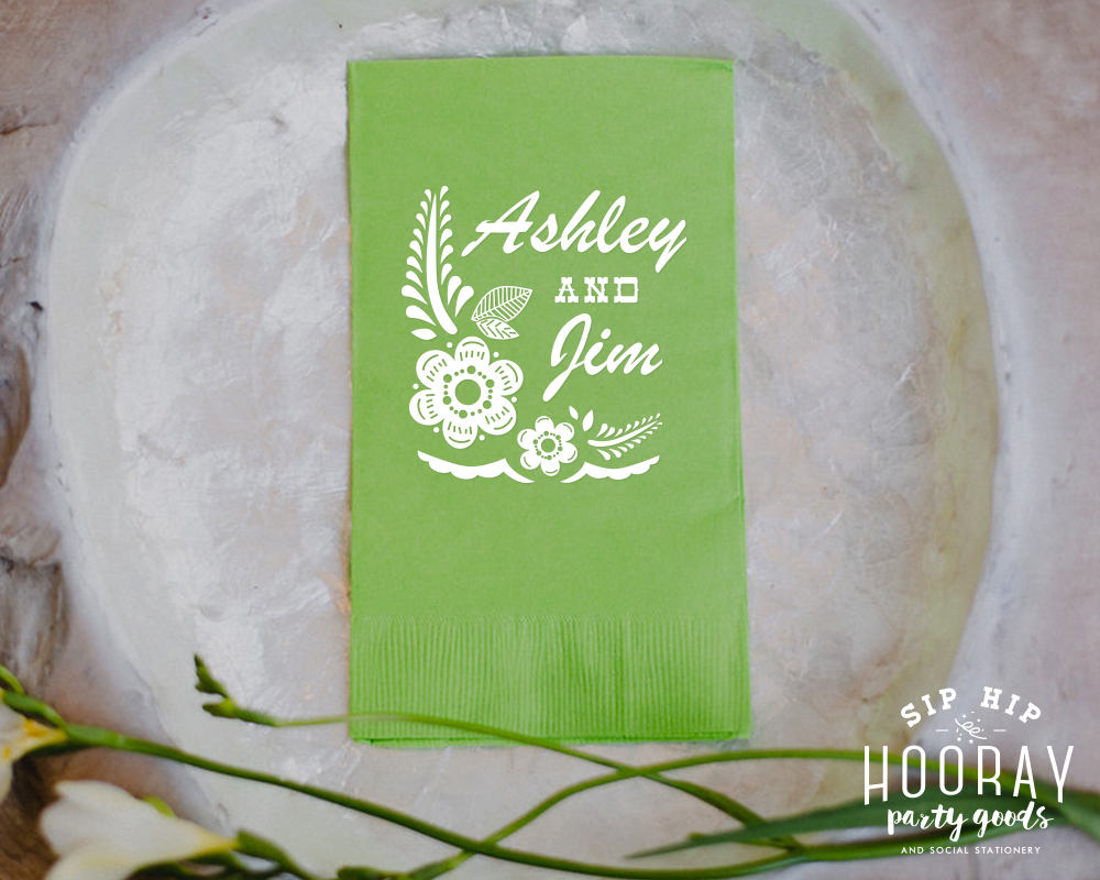 Fiesta Destination Wedding Guest Towels #1825