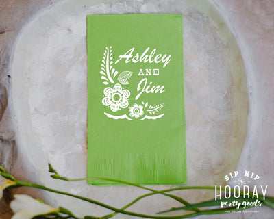 Fiesta Destination Wedding Guest Towels #1825
