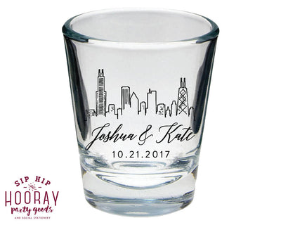Any City Skyline Shot Glasses #1827