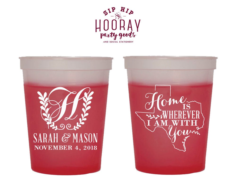 State Wedding Color Changing Cups #1828