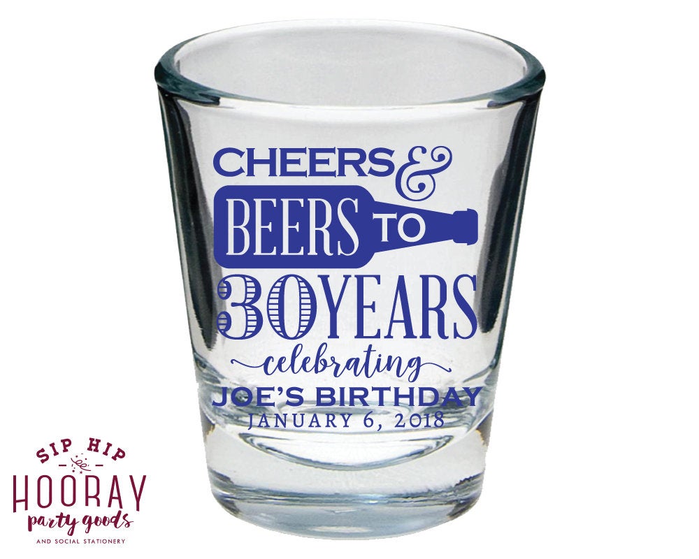 30th Birthday Shot Glasses #1895