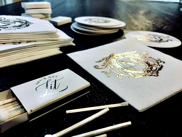 Custom Wedding Cocktail Napkins Design #1869