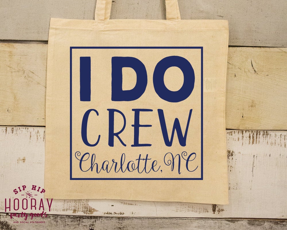 Bachelorette Tote I Do Crew Welcome Bag 1897