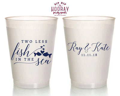 Two Less Fish Frosted Cups #1833
