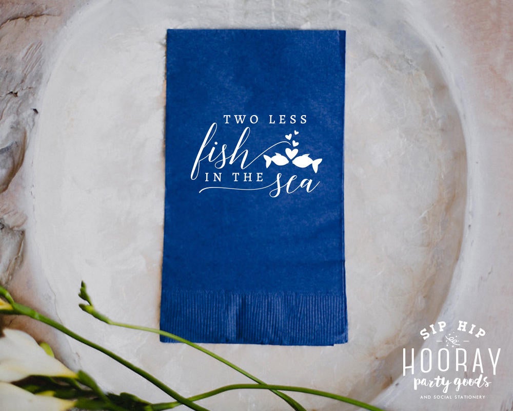 Two Less Fish In The Sea Guest Towels #1833