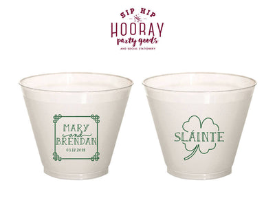 Celtic Irish Frame | Slainte Wedding 9oz Wine Cup #1838