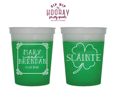 Irish Shamrock Party Color Changing Cups #1838