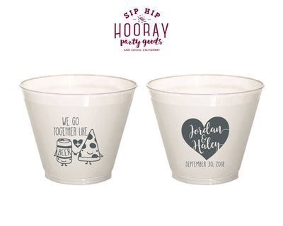 Pizza and Beer 9oz Frosted Cups #1844
