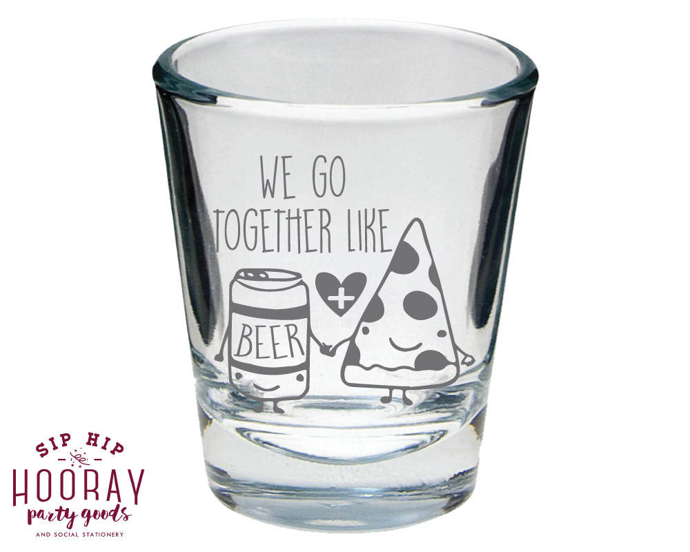Custom Heart Names Shot Glasses #1844
