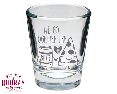 Custom Heart Names Shot Glasses #1844