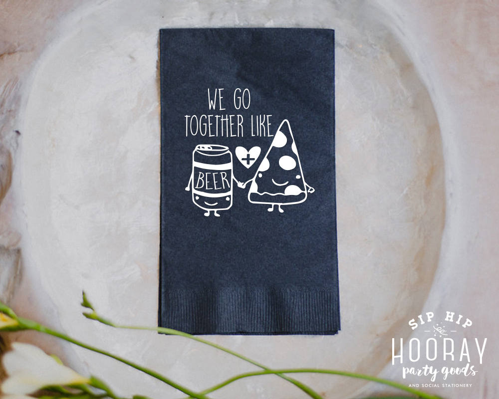 Heart Monogrammed Wedding Guest Towels #1844