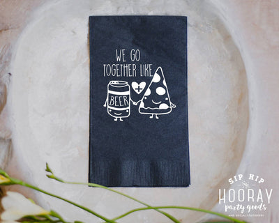 Heart Monogrammed Wedding Guest Towels #1844