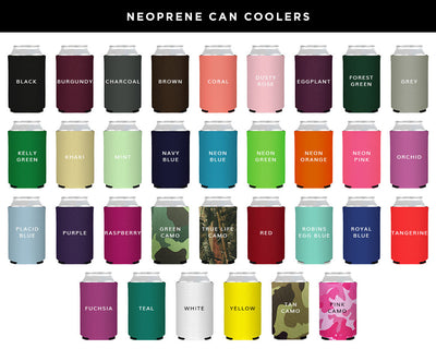 Rustic String Lights Cheers Y'all Neoprene Wedding Can Coolers, #1755