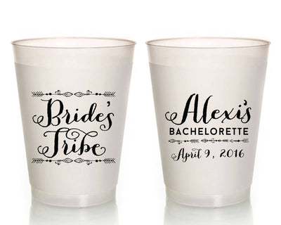 Bride's Tribe Bachelorette Frosted Cups #1855