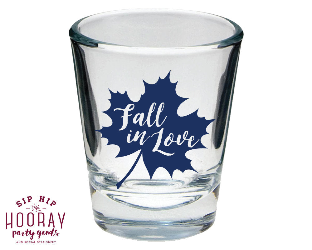 Fall in Love Rustic Shot Glasses #1899