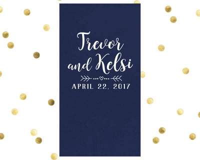 Monogrammed Wedding Guest Towels #1857