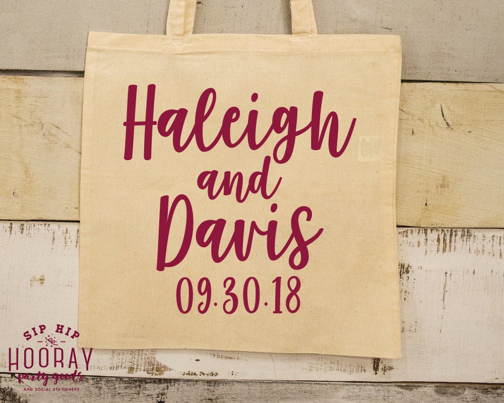 Custom Party Favor Tote Bags #1869
