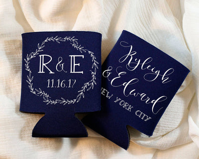 Personalized Wedding Favor Can Coolers #1873