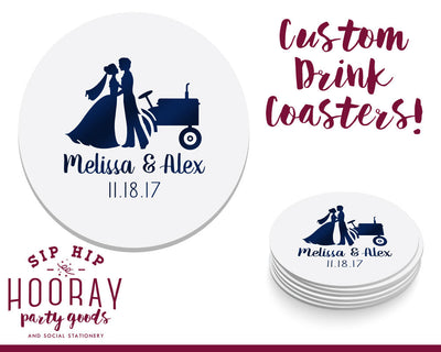 Country Wedding Coasters #1876