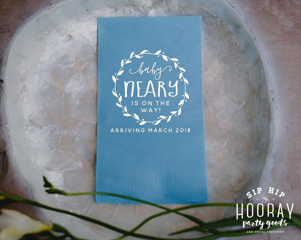 Baby Shower Guest Towels Design #1886