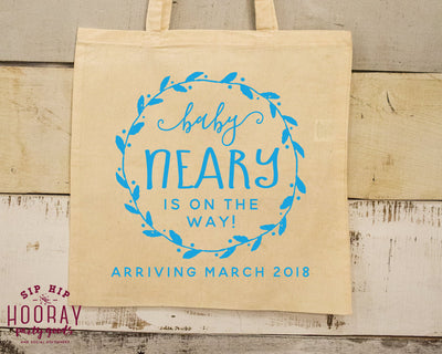 Baby Shower Gender Reveal Tote Bags #1886