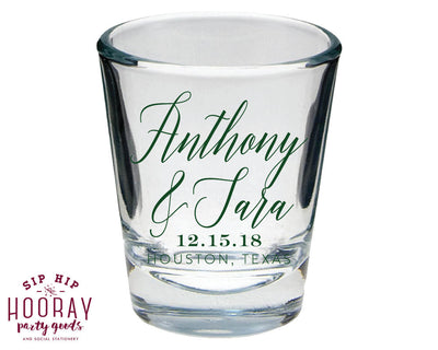 Personalized Event Shot Glasses #1890
