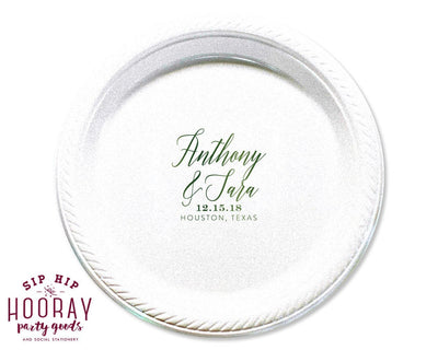 Custom Crest Monogram Dessert Plates #1890