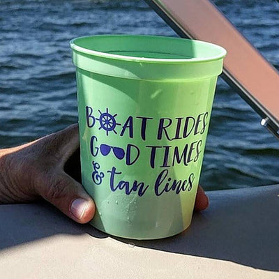 I'm On A Boat Bitch Boating Stadium Cups