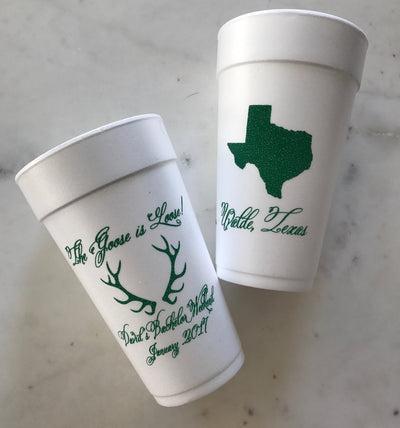 Cheers to 30 Years Birthday Foam Cups #1895