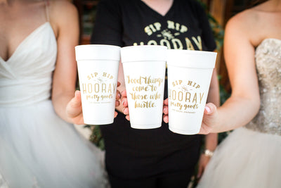 Cheers to 30 Years Birthday Foam Cups #1895