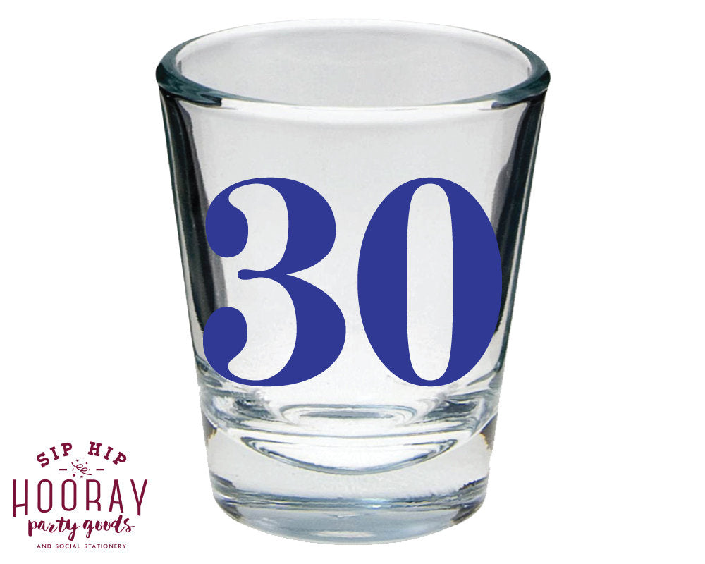 30th Birthday Shot Glasses #1895