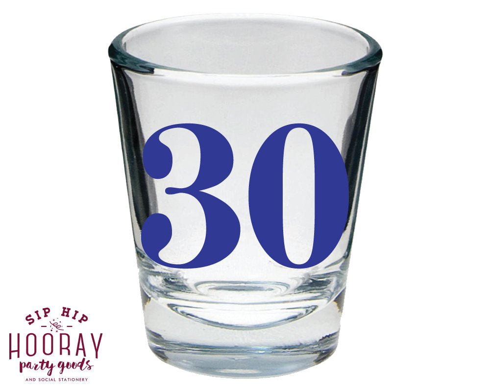 Cheers to 30 Years Birthday Shot Glasses #1895