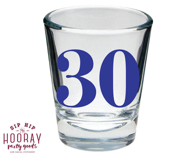 Cheers to 30 Years Birthday Shot Glasses #1895