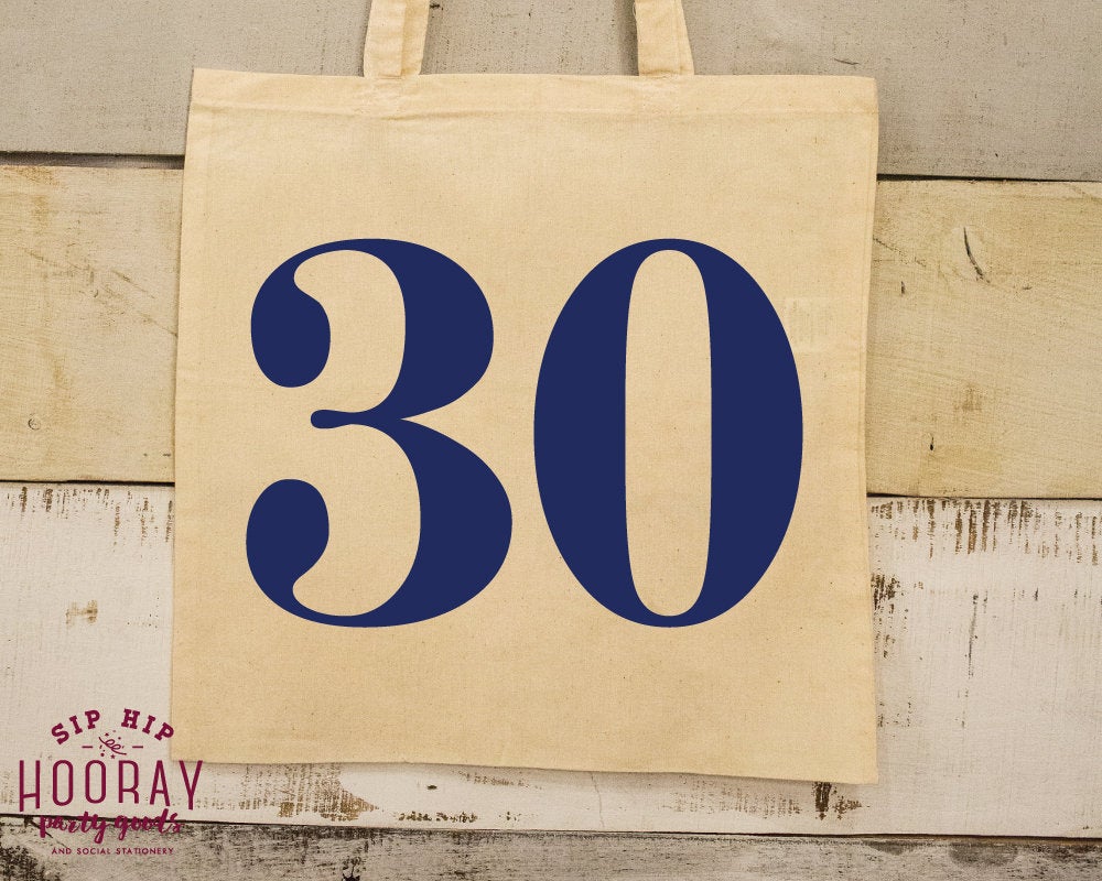 30 Years Tote Bag Design #1895